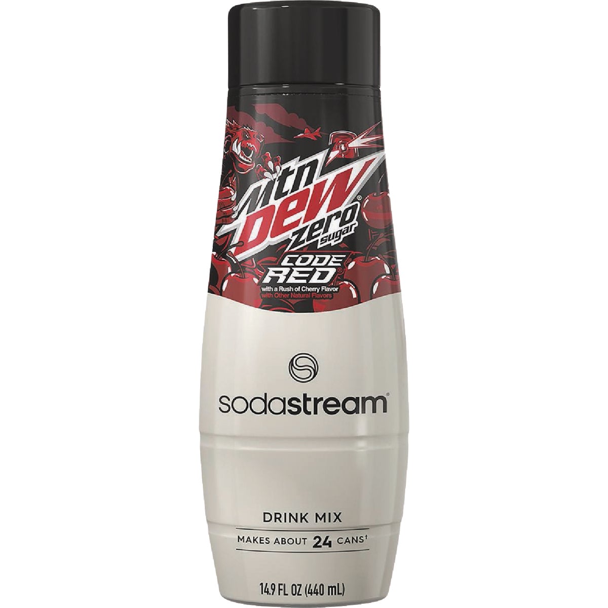 SodaStream 14.9 Oz. Mountain Dew Code Red Zero Sugar Drink Mix