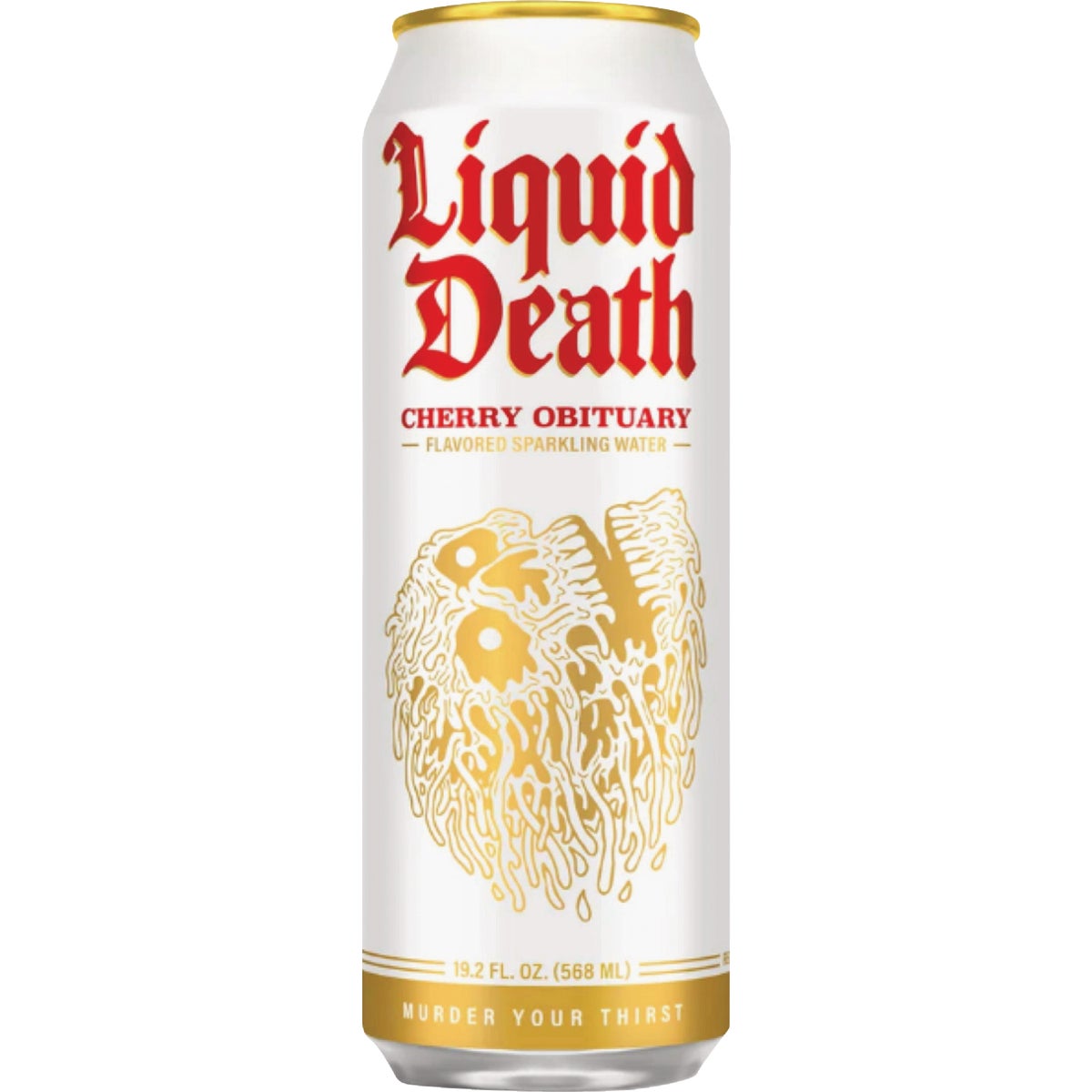 Liquid Death 19.2 Oz. Cherry Obituary 100% Sparkling Mountain Water