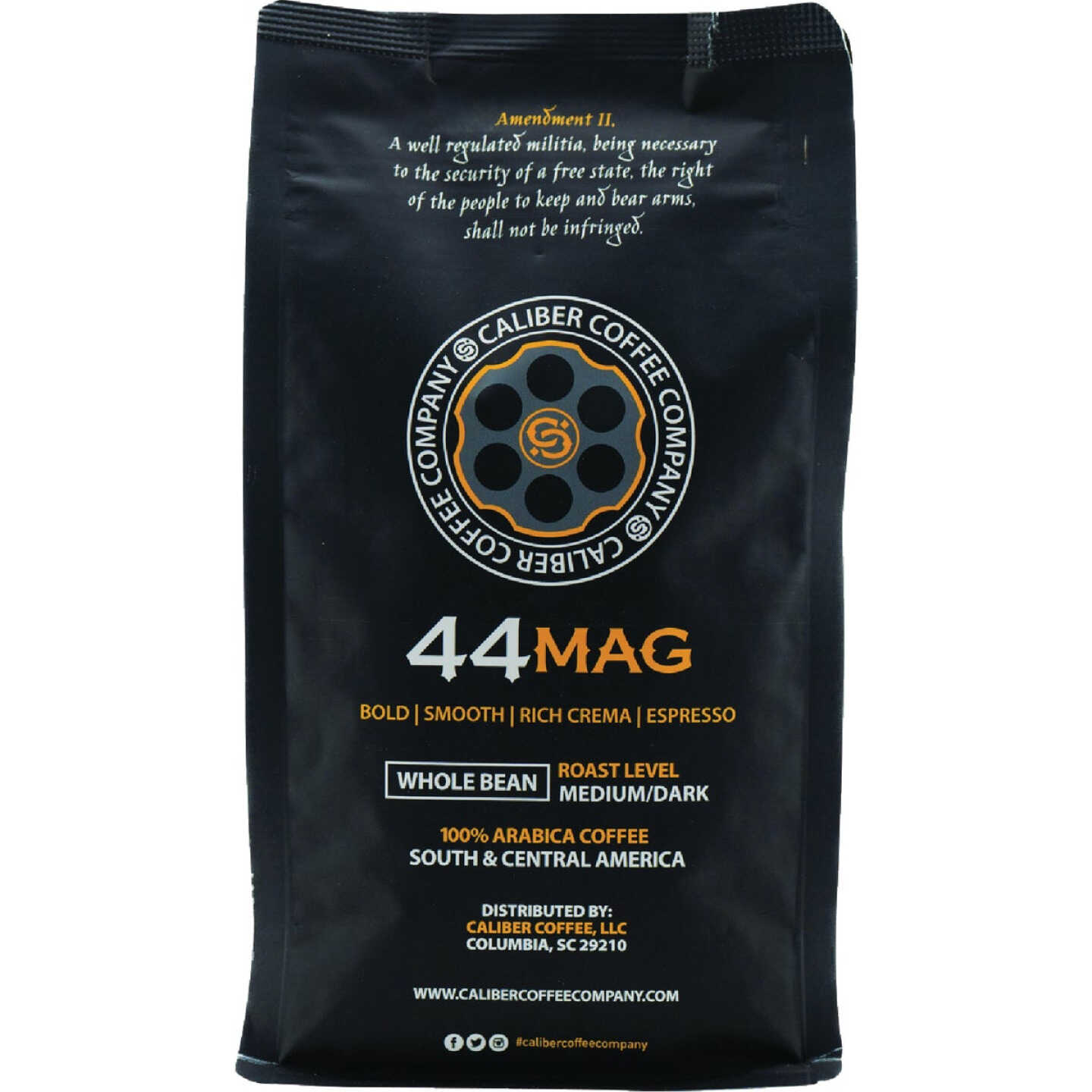 Caliber Coffee .44 Mag Whole Bean Espresso Roast, 12 Oz. Bag Image 1