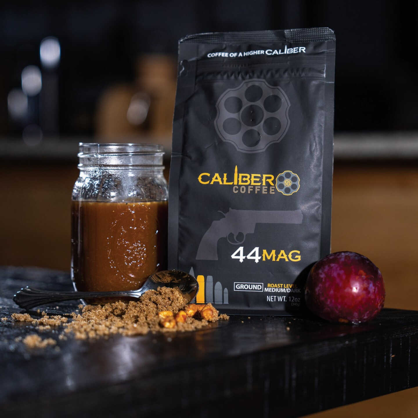 Caliber Coffee .44 Mag Whole Bean Espresso Roast, 12 Oz. Bag Image 2