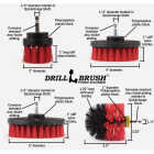 Drillbrush Patio & Garden Stiff Red Drill Brush (4 Piece) Image 4