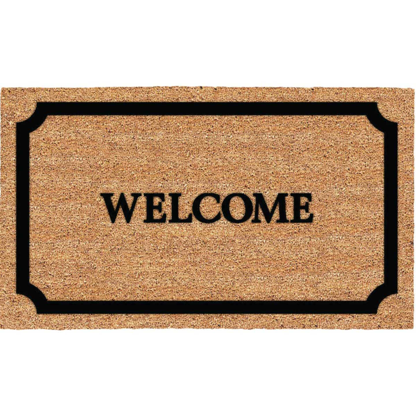 Americo Home Welcome 18 In. x 30 In. Coir/Vinyl Door Mat Image 1