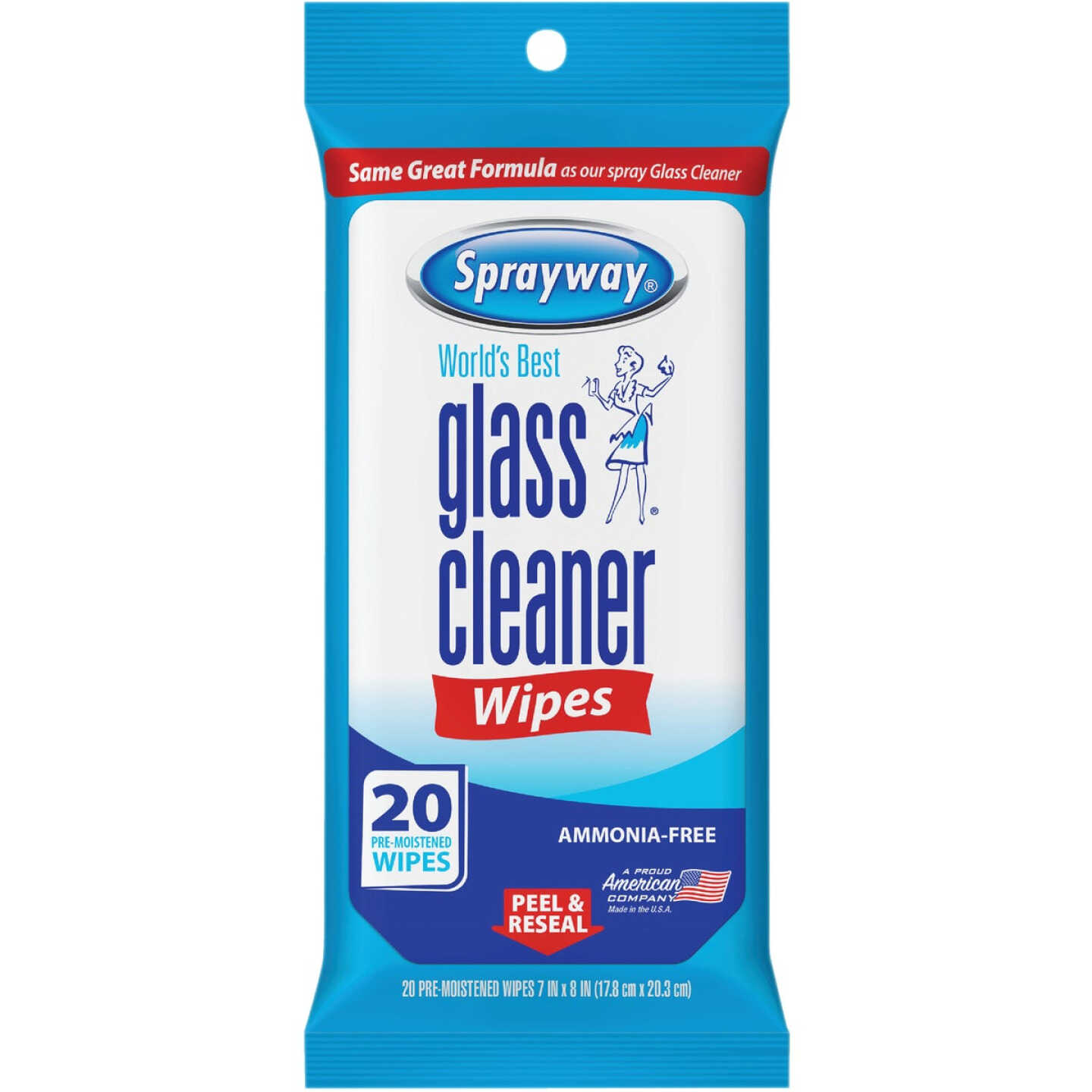 Sprayway Glass & Surface Cleaner Wipe (20-Count) Image 1