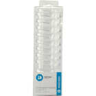 iDesign 2.38 In. L. x 1.75 In. W. x .5 In. Clear Plastic Shower Curtain C-Hook (12-Count) Image 2