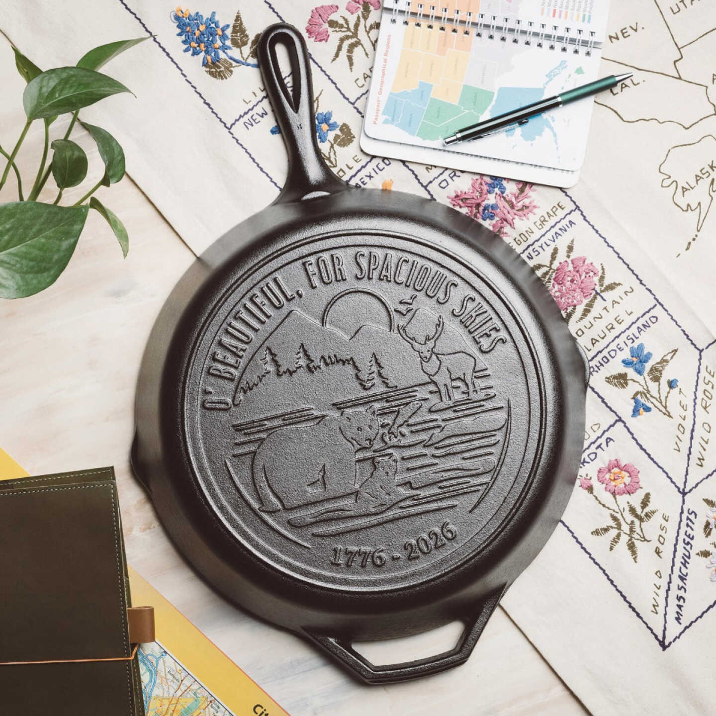 Lodge 12 In. USA 250 Cast Iron Skillet Image 4