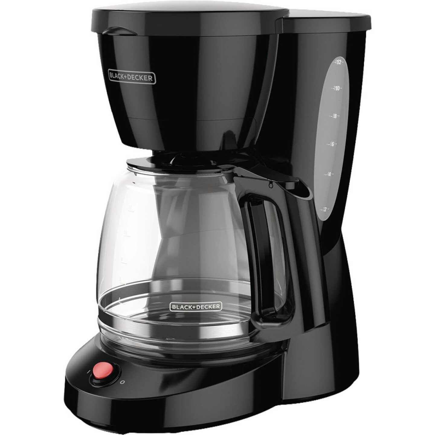 Black & Decker 12-Cup Switch Coffee Maker with Duralife Glass Carafe, Black Image 1