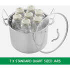 McSunley 21.5 Qt. Prep-n-Cook Stainless Steel Canner with Jar Rack Image 4