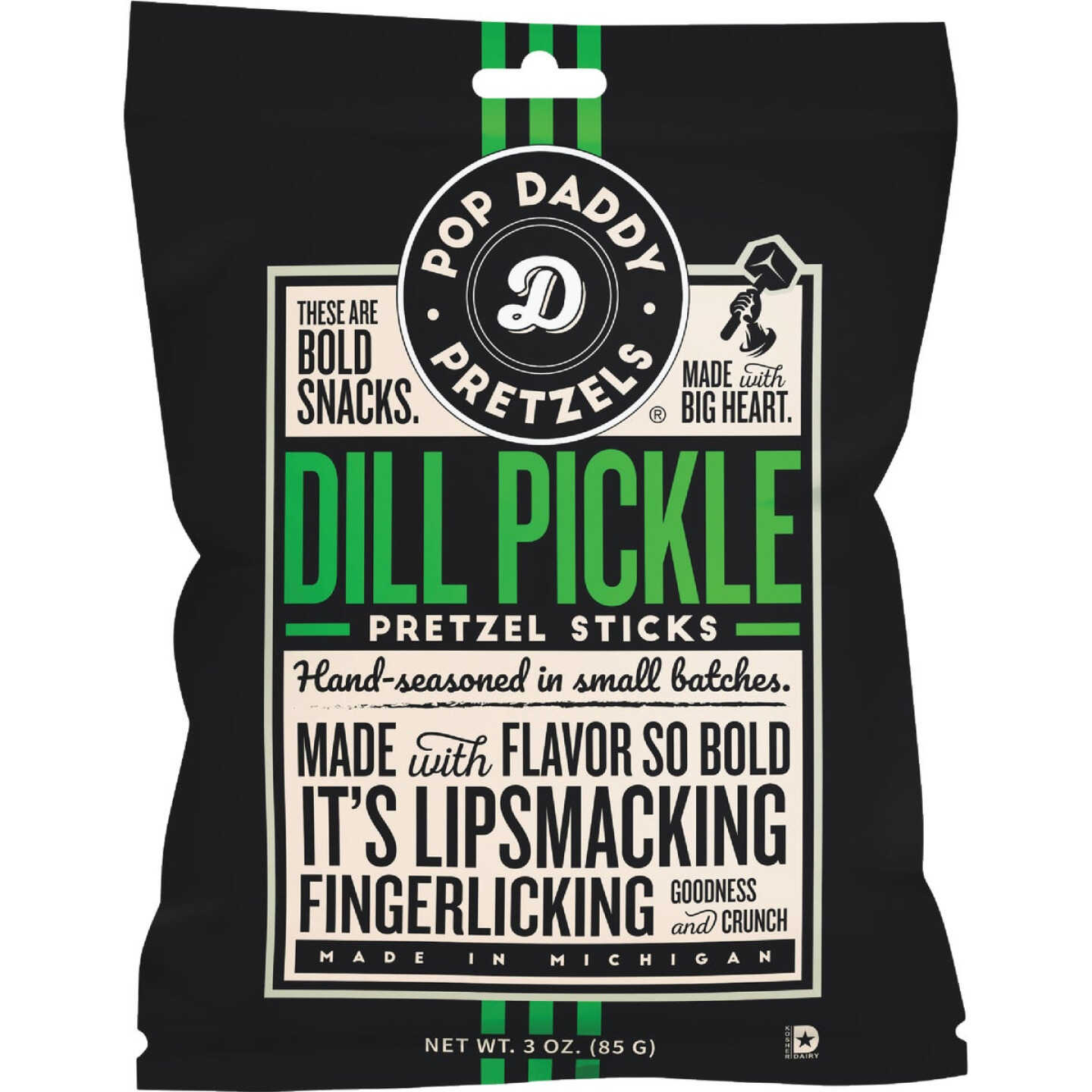 Pop Daddy 3 Oz. Dill Pickle Pretzel Sticks Image 1