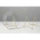 Tripar 6 In. Brass Twisted Wire Plate Stand Image 2