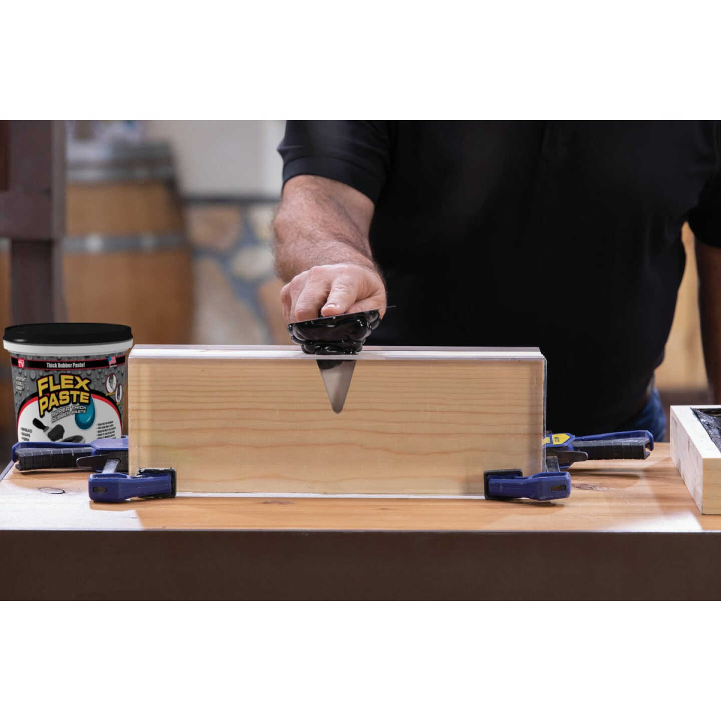 Flex Paste 3 Lb. Rubber Sealant, Black Image 2