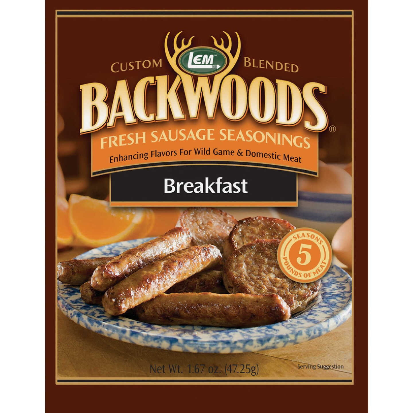 LEM Backwoods 1.67 Oz. Breakfast Sausage Seasoning Image 1