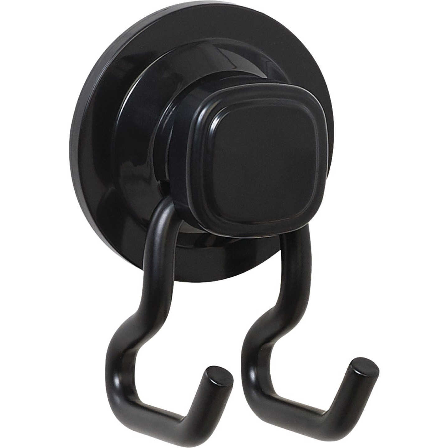 Zenna Home Rustproof Matte Black Power Grip Pro Adhesive/Suction Shower Storage Hook Image 1