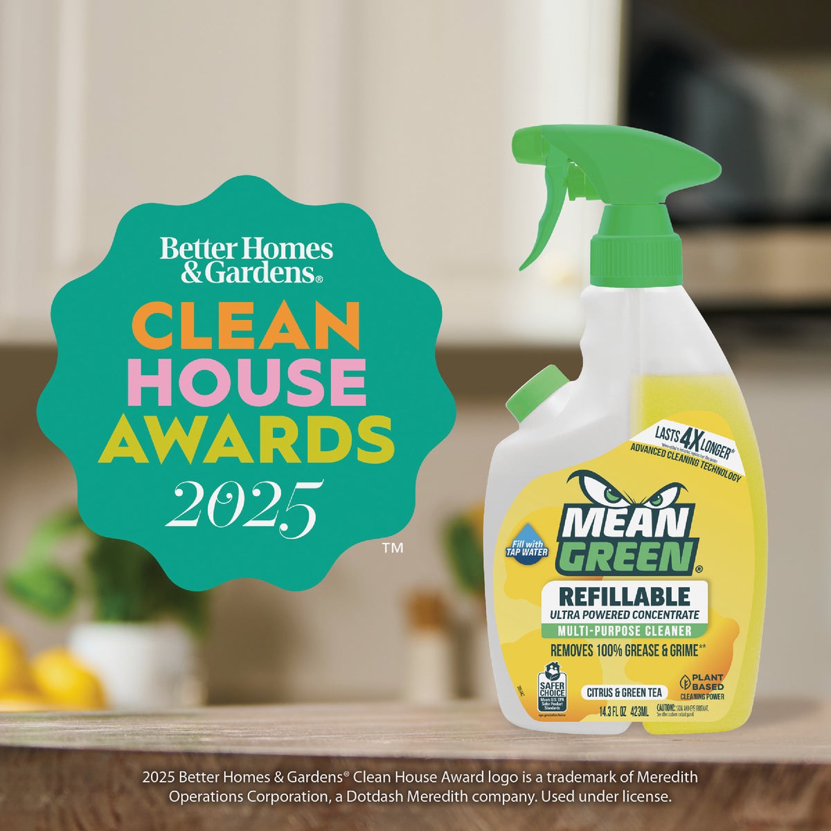 Mean Green 28 Oz. Citrus & Green Tea Refillable Multi-Purpose Cleaner Image 5