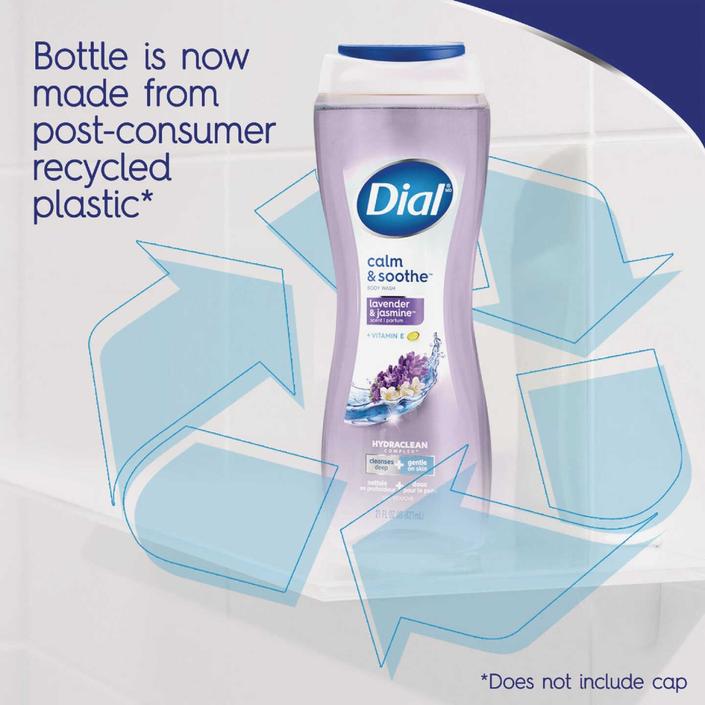 Dial 16 Oz. Calm & Soothe Lavender & Jasmine Scent Body Wash Image 3