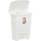 Rubbermaid 8.25 Gal. White Step-On Wastebasket Image 3