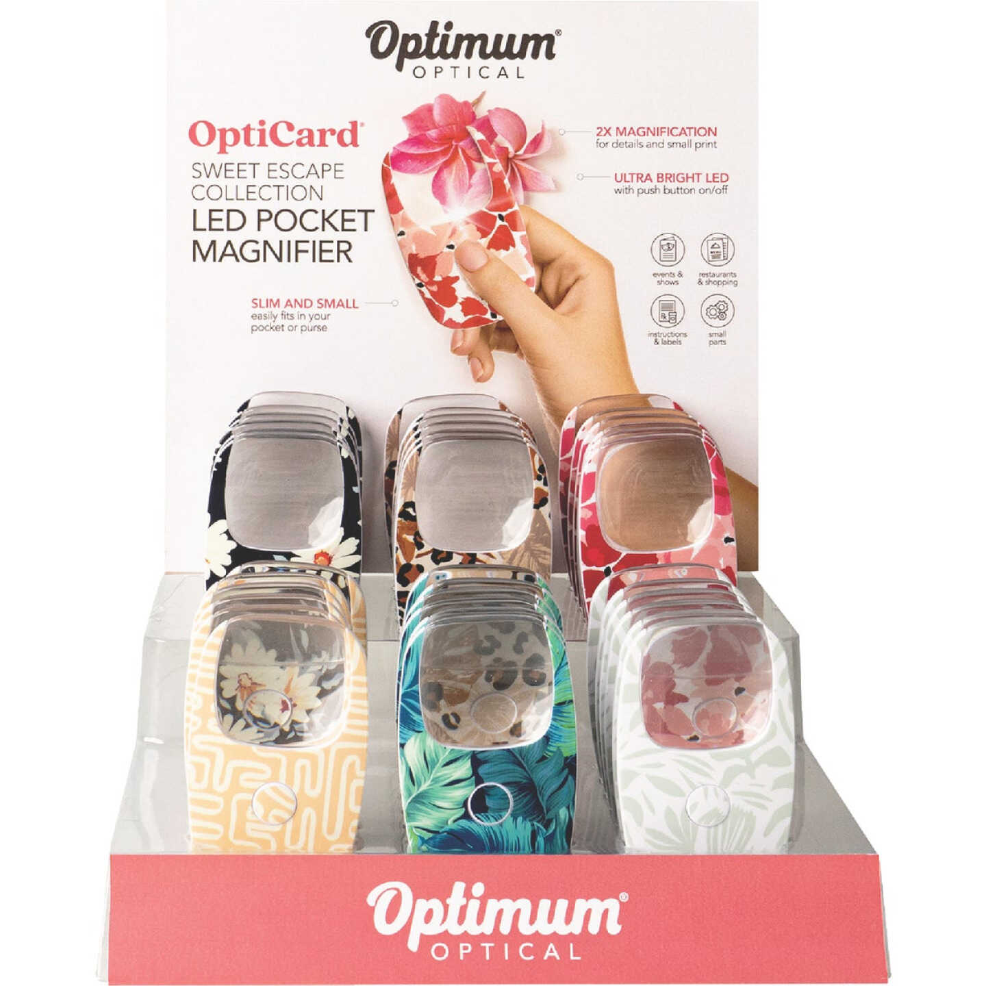 Optimum Optical Sweet Escape OptiCard LED Pocket Magnifier Image 2