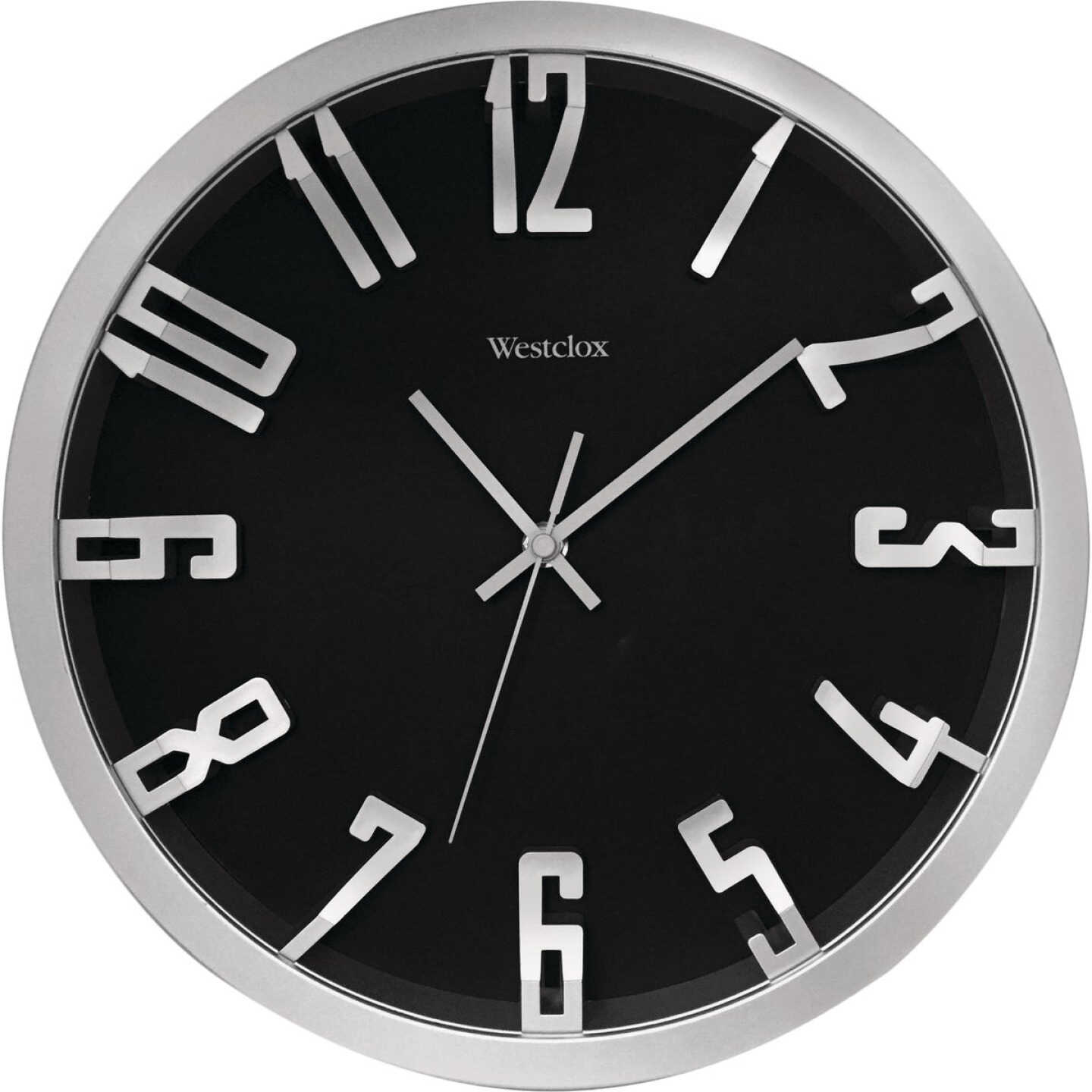Westclox 12 In. Metallic Silver Wall Clock Image 1