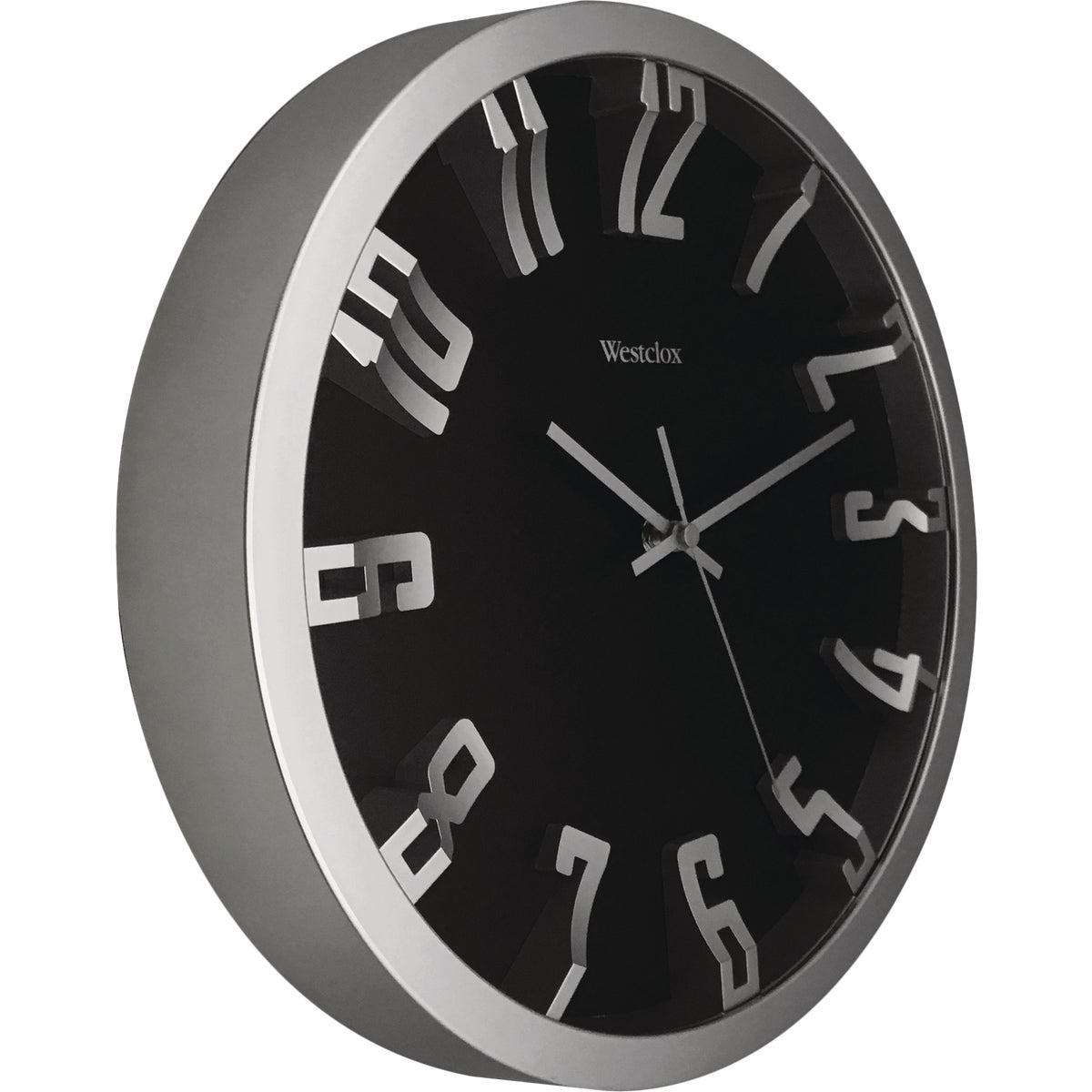 Westclox 12 In. Metallic Silver Wall Clock Image 4