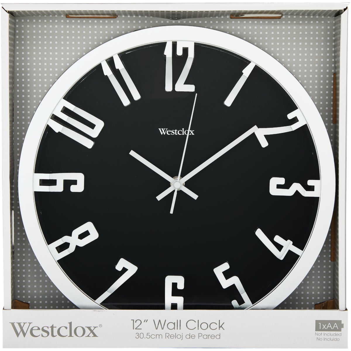 Westclox 12 In. Metallic Silver Wall Clock Image 3