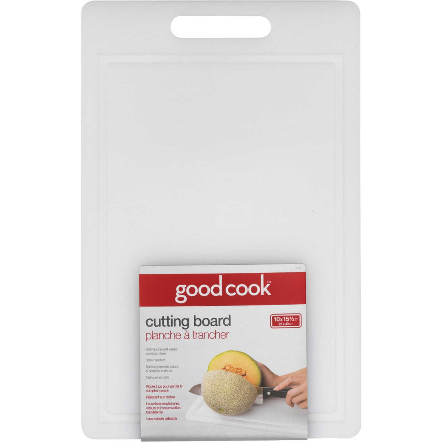 Goodcook 10 In. x 15.5 In. Poly Cutting Board Image 1