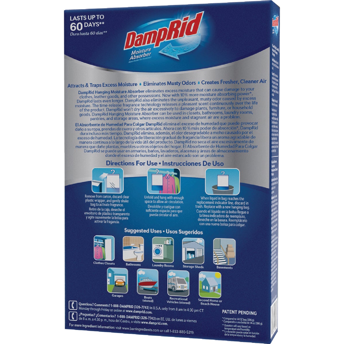 DampRid 15.4 Oz. Fresh Scent Hanging Moisture Absorber Image 5