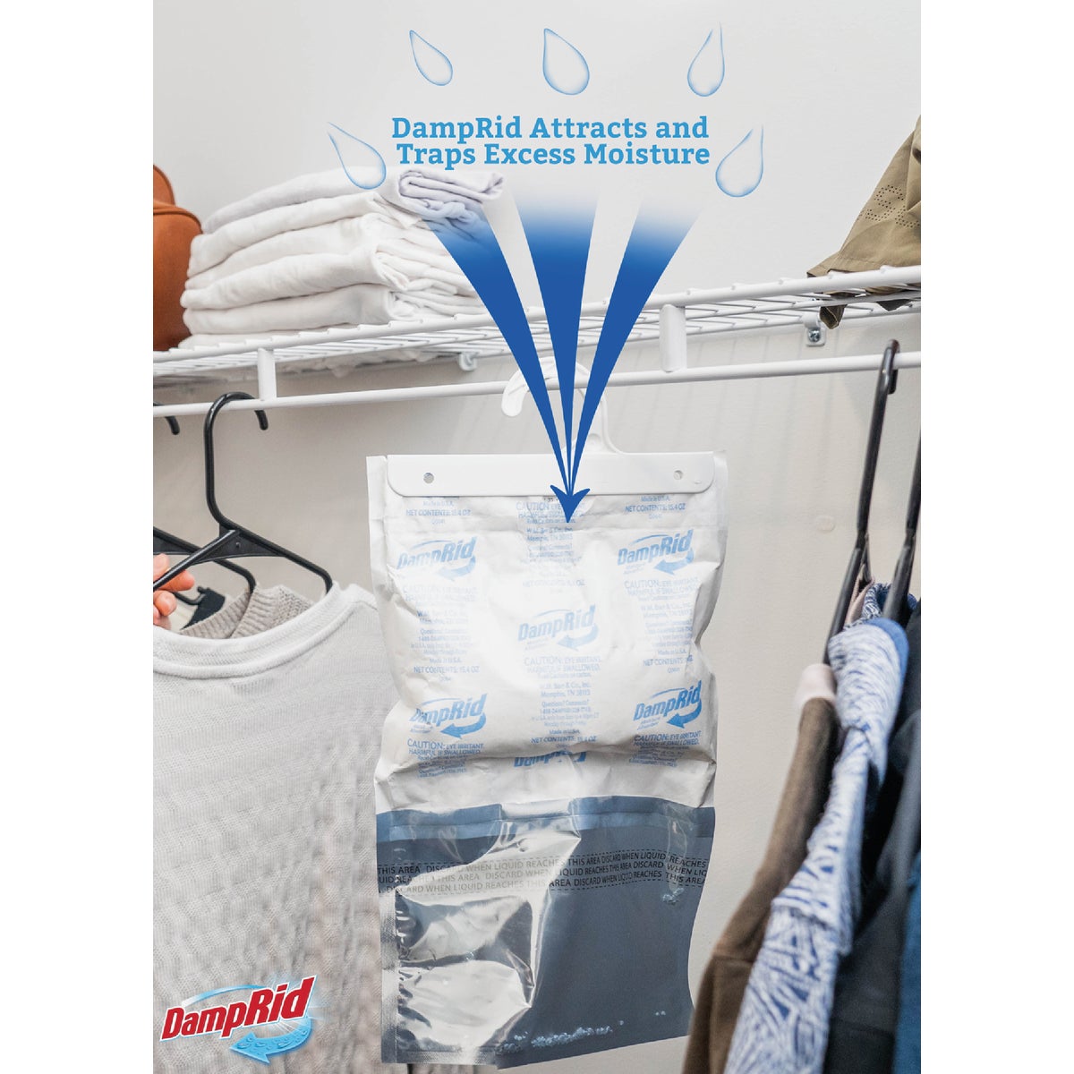 DampRid 15.4 Oz. Fresh Scent Hanging Moisture Absorber Image 3