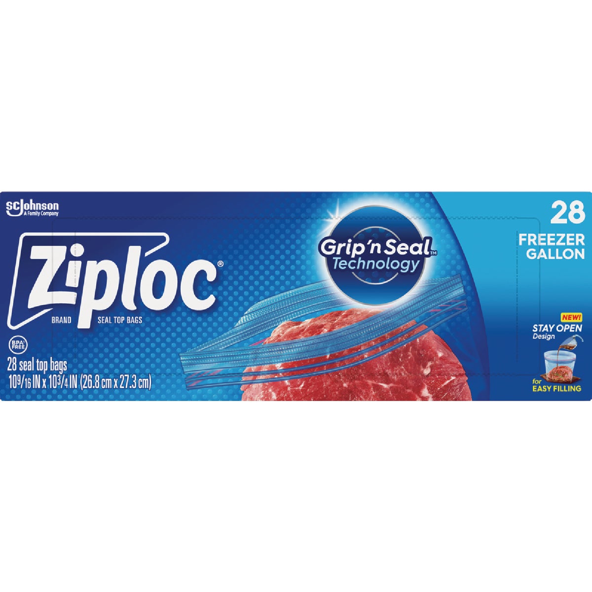 Ziploc Gal. Freezer Bag (28-Count) Image 1