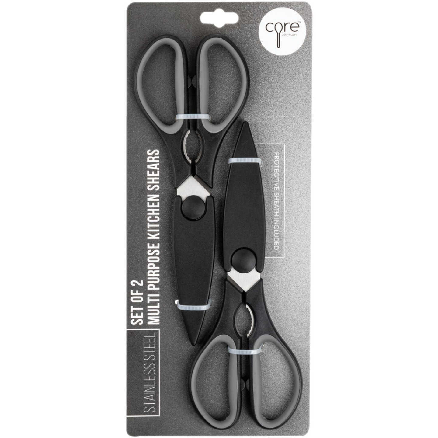Core Kitchen 5 In. Shears with Sheaths in Onyx (2 Sets) Image 1