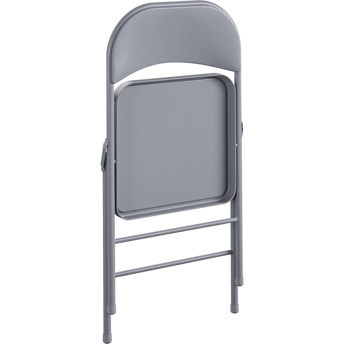 COSCO Premium Gray Vinyl Padded Metal Folding Chair Image 6