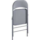 COSCO Premium Gray Vinyl Padded Metal Folding Chair Image 6
