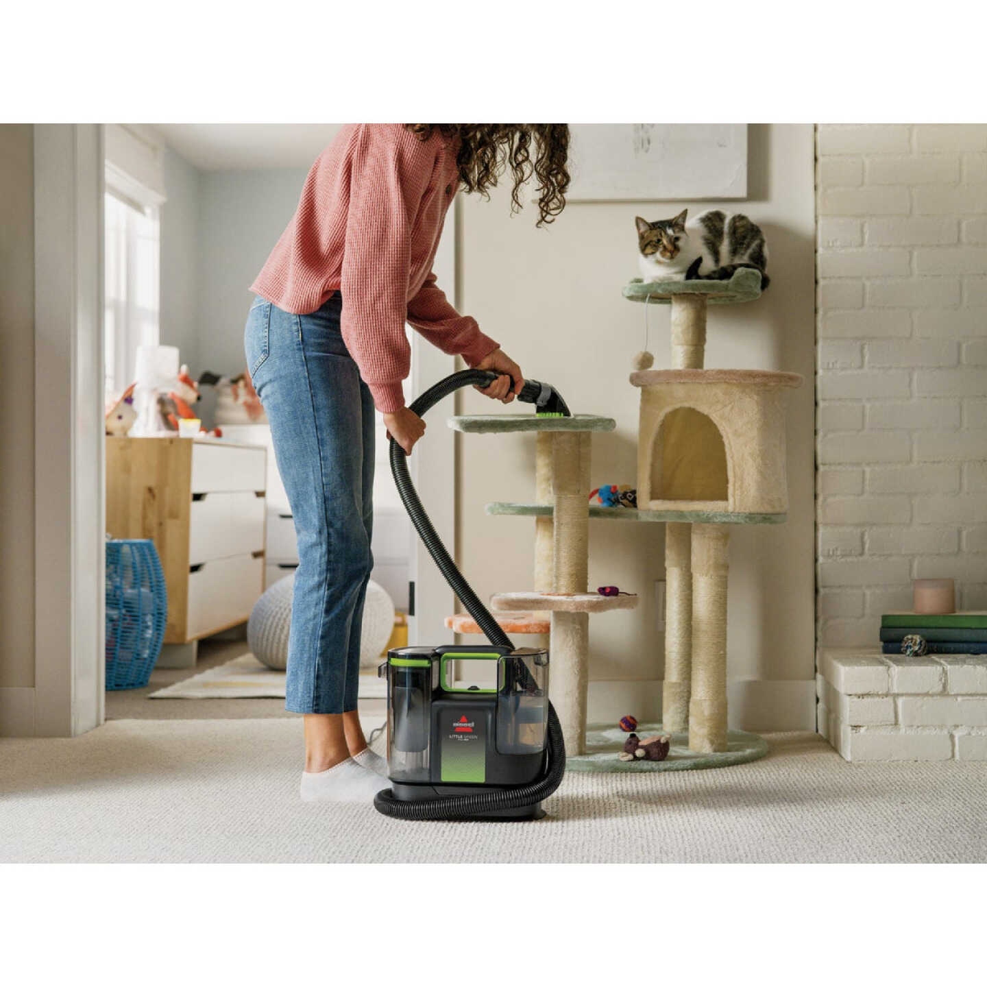 Bissell Little Green Max Pet Portable Carpet Cleaner Machine Image 3