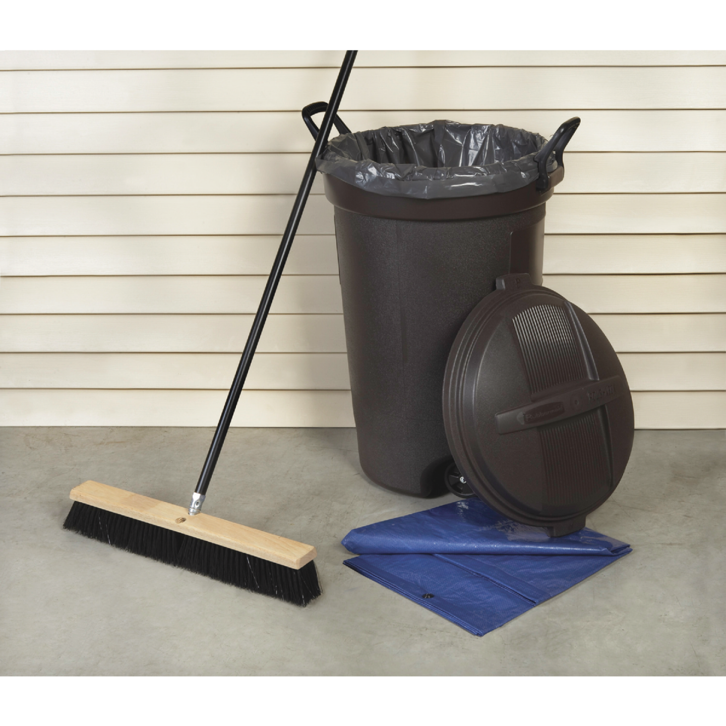 Do it Best 24 In. W. x 60 In. L. Metal Handle All-Purpose Push Broom Image 2