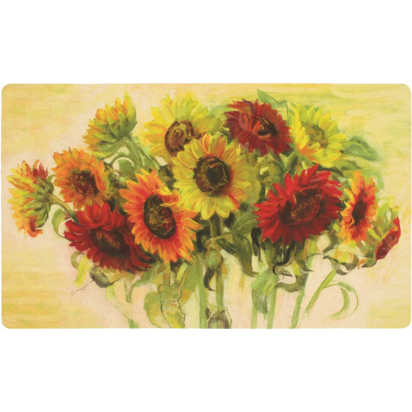 Mohawk 18 In. x 30 In. Sunflower Kitchen Anti-Fatigue Mat Image 1