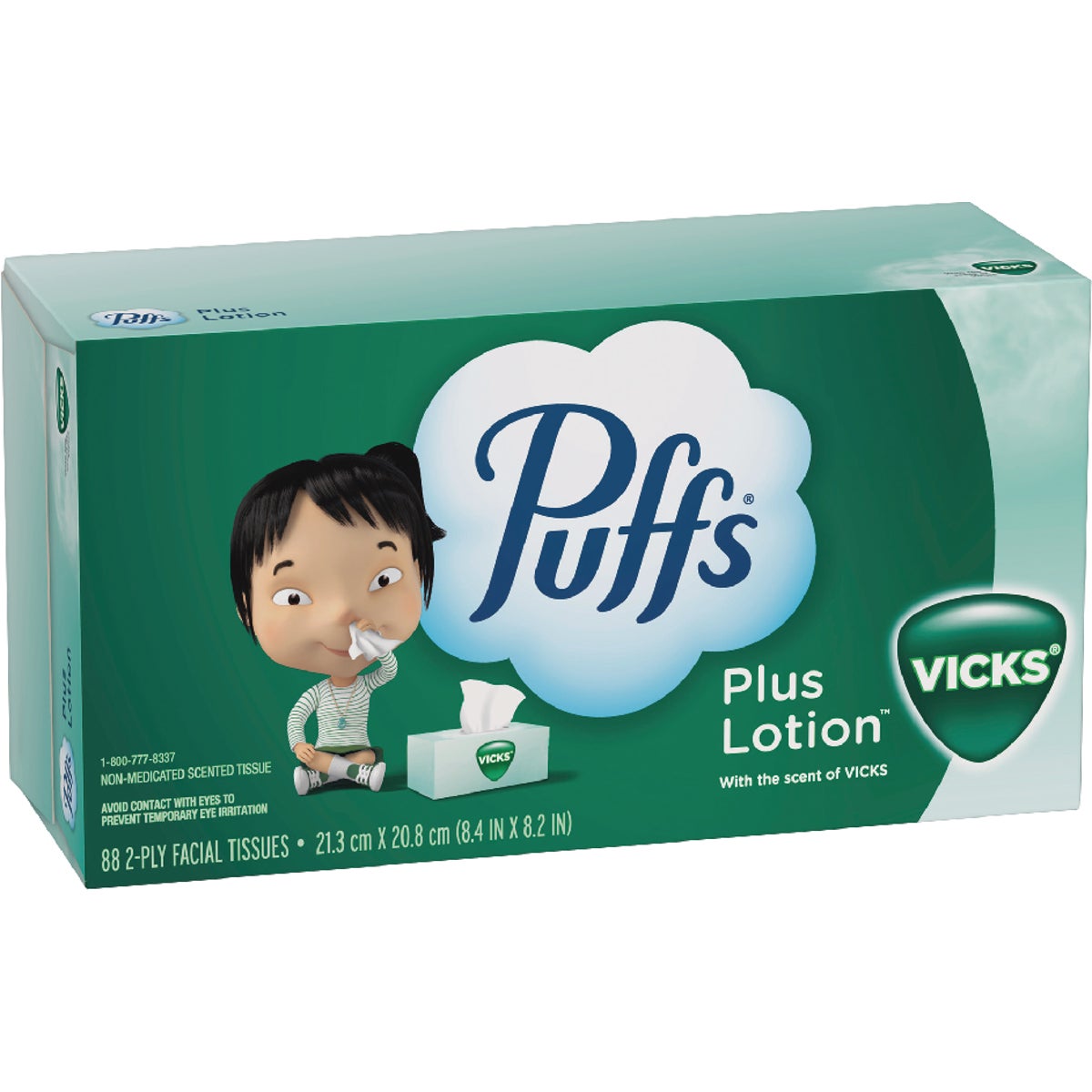 Puffs Plus Lotion Facial Tissue With Vick's Scent (88-Count) Image 6