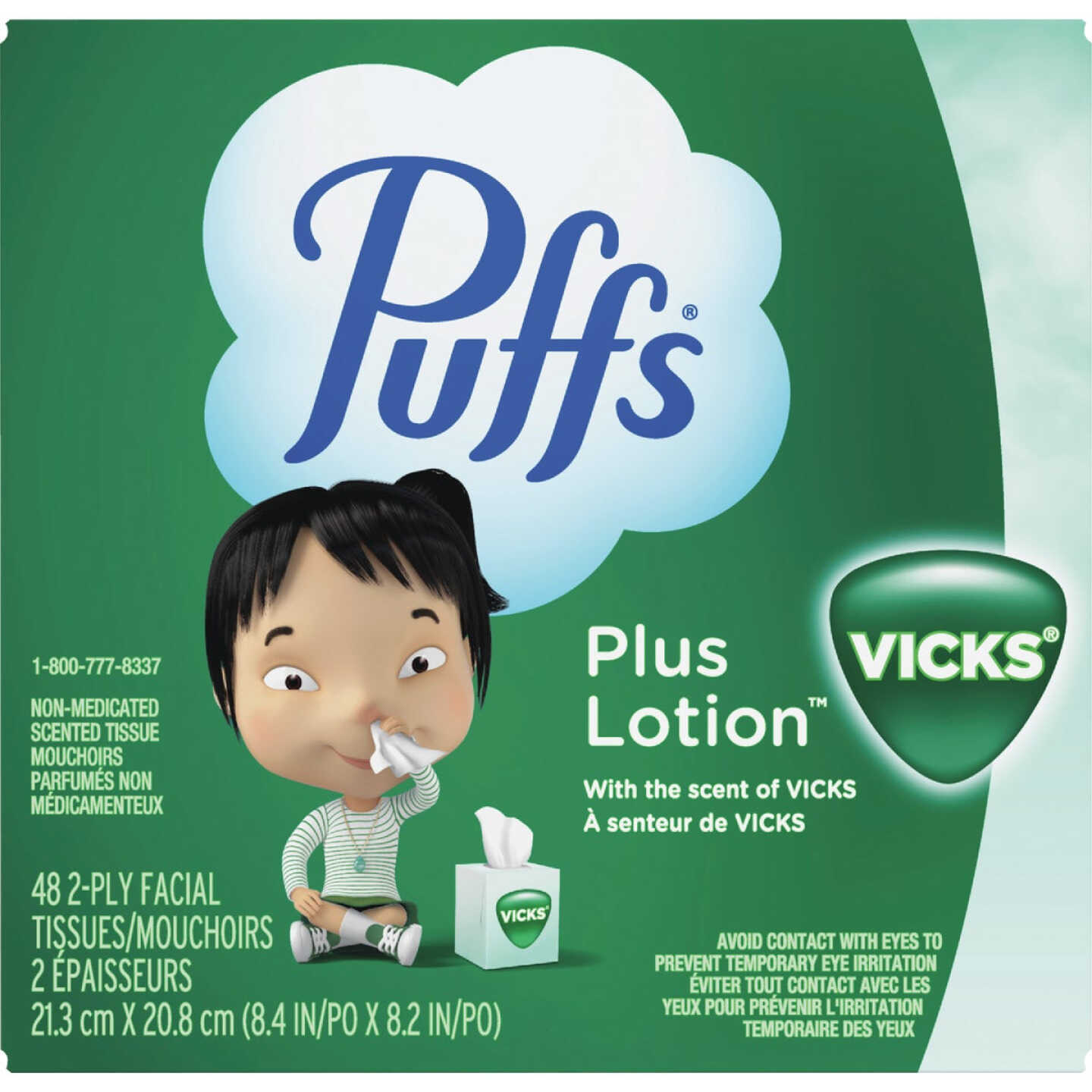 Puffs Plus Lotion Facial Tissue With Vick's Scent (88-Count) Image 7