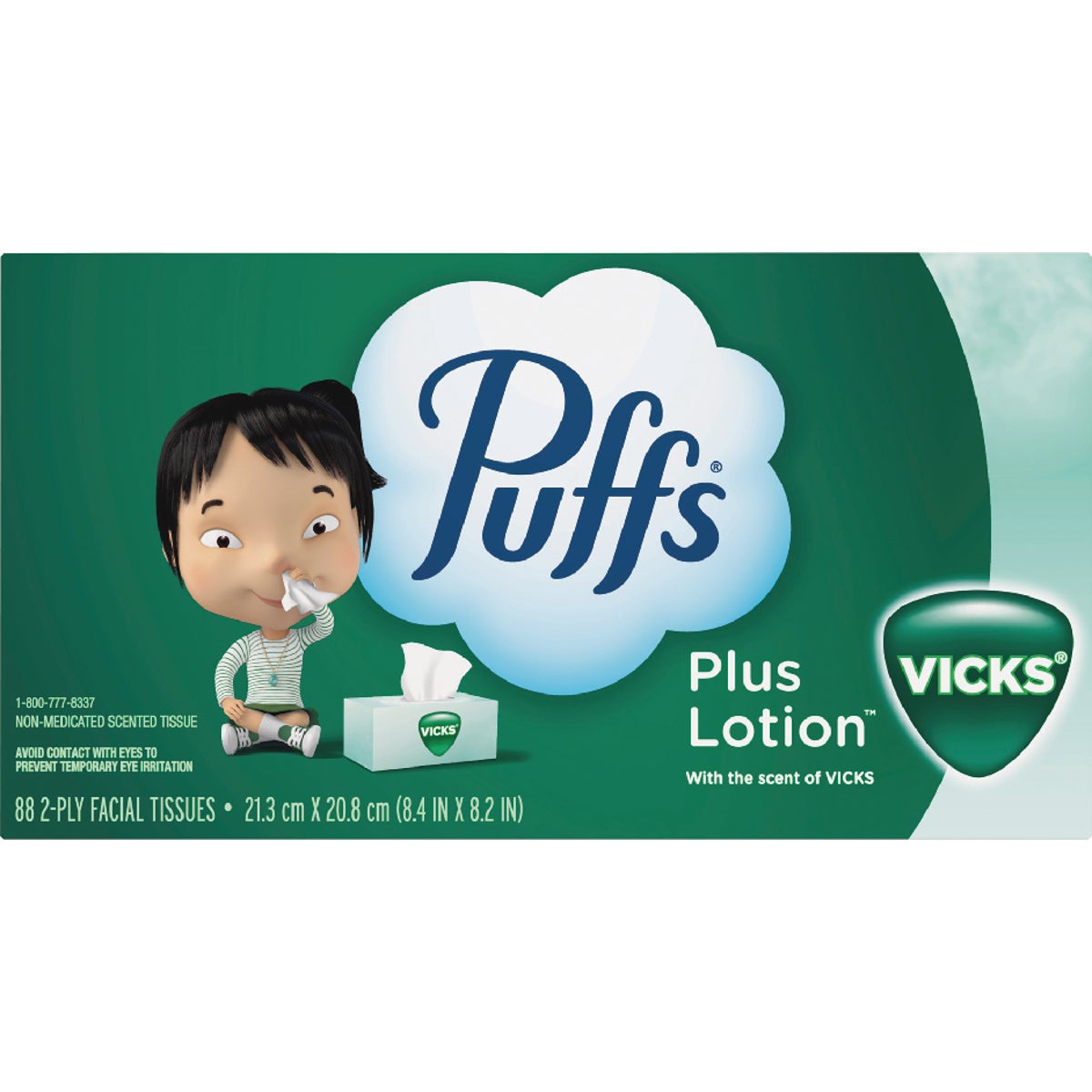 Puffs Plus Lotion Facial Tissue With Vick's Scent (88-Count)