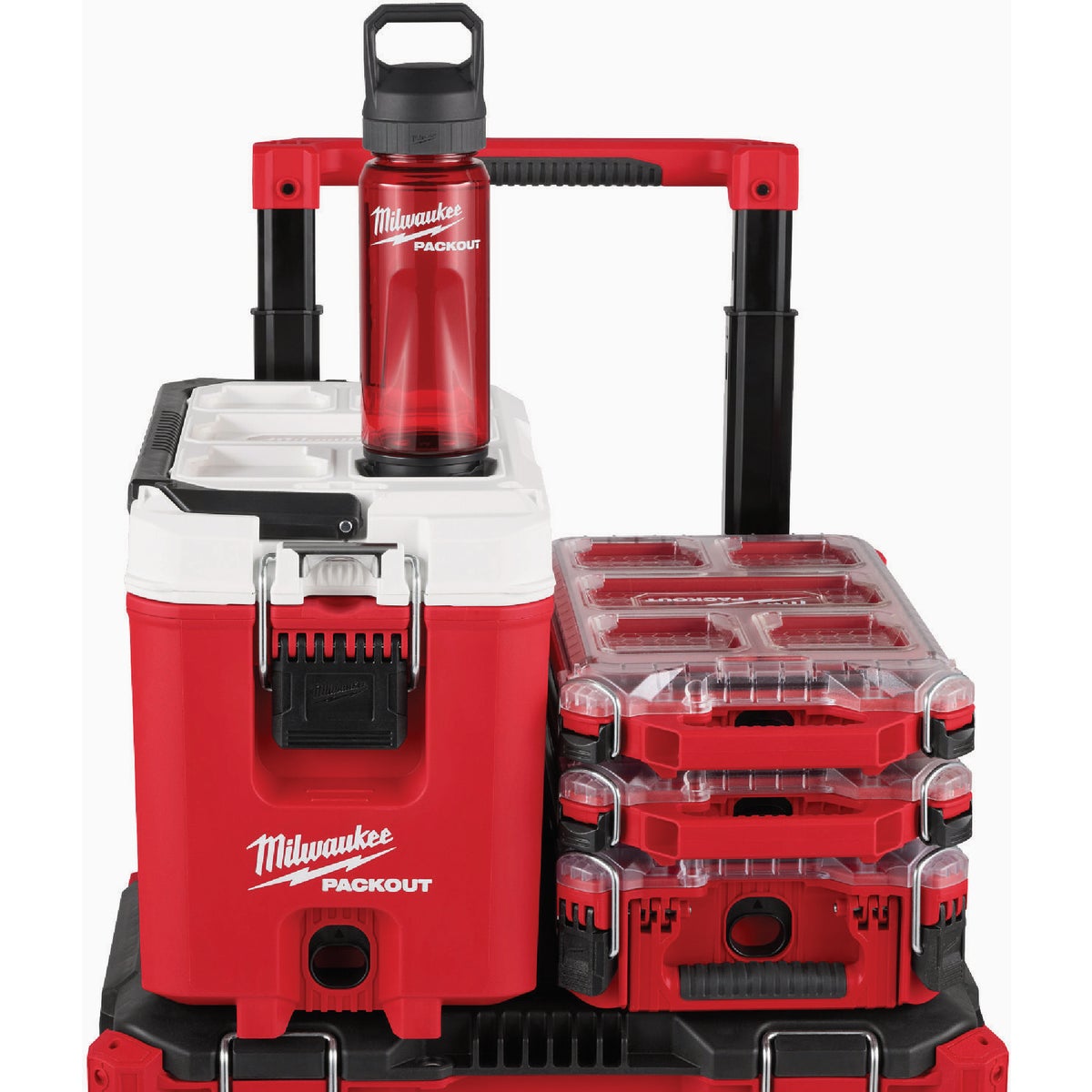 Milwaukee PACKOUT 25 Oz. Plastic Bottle with Chug Lid, Red Image 4