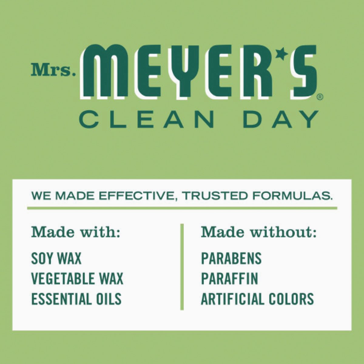 Mrs. Meyer's Clean Day 7.2 Oz. Iowa Pine Large Soy Candle Image 4