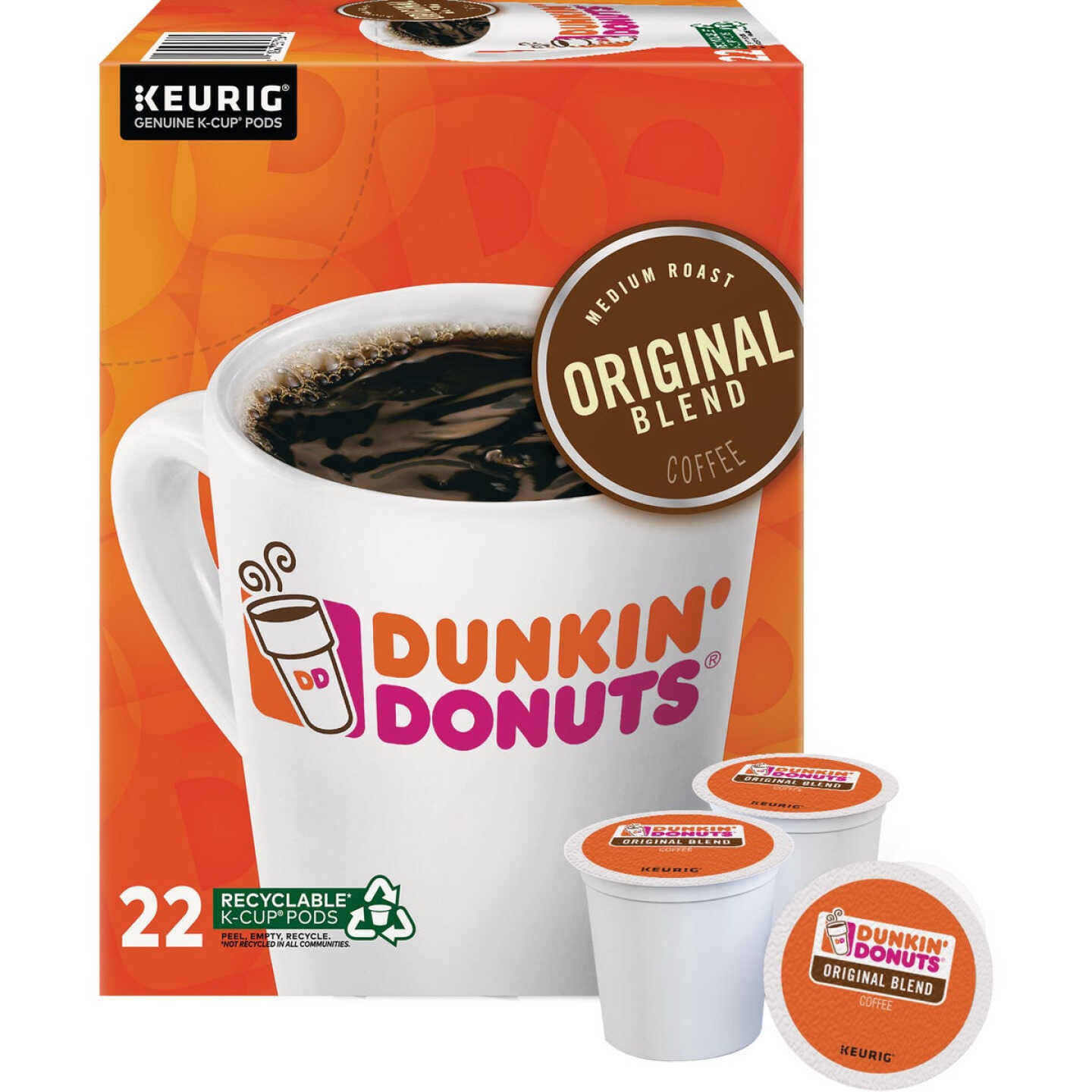 Dunkin' Donuts Original Blend Coffee K-Cup (22-Pack) Image 1