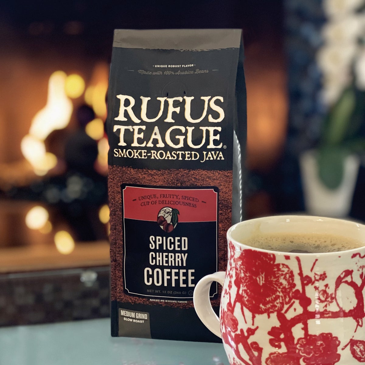 Rufus Teague 12 Oz. Smoke Roasted Coffee, Spiced Cherry, Medium Grind Image 2