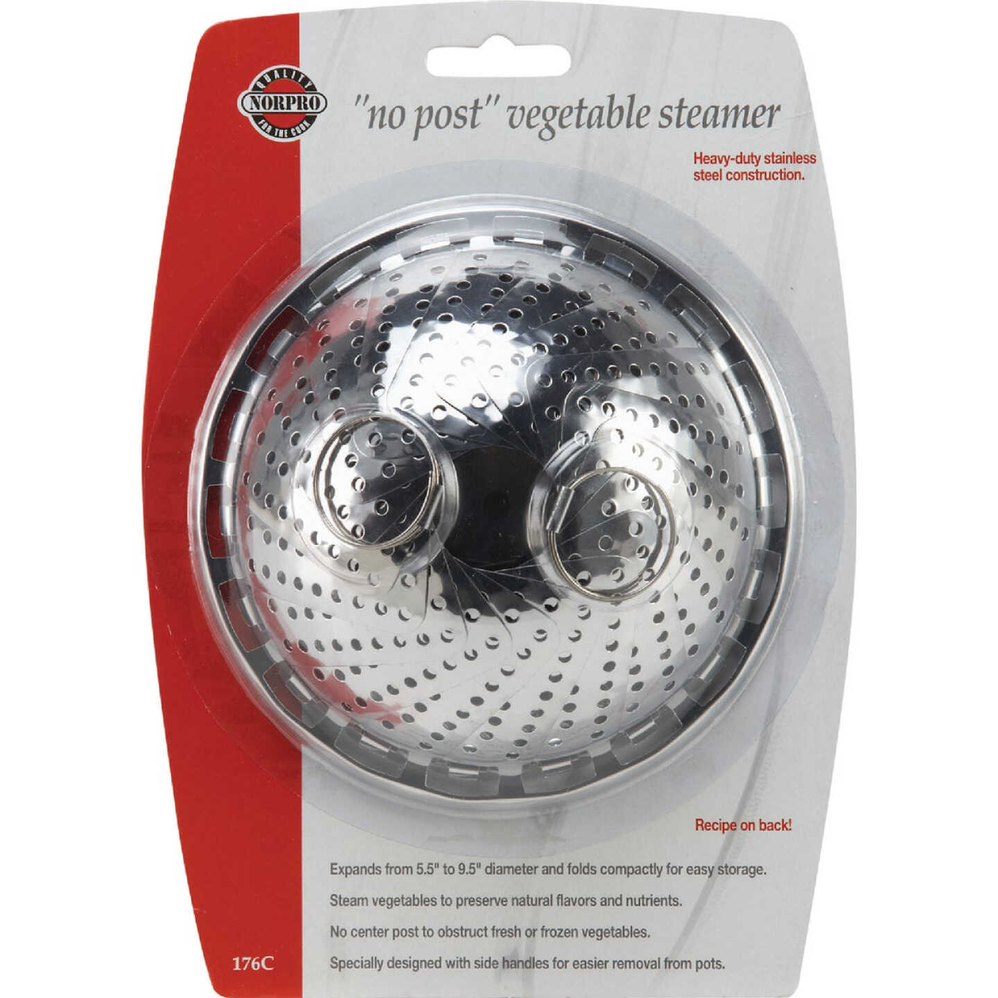 Norpro 5.5 In. to 9.25 In. Stainless Steel Steamer Basket Image 2