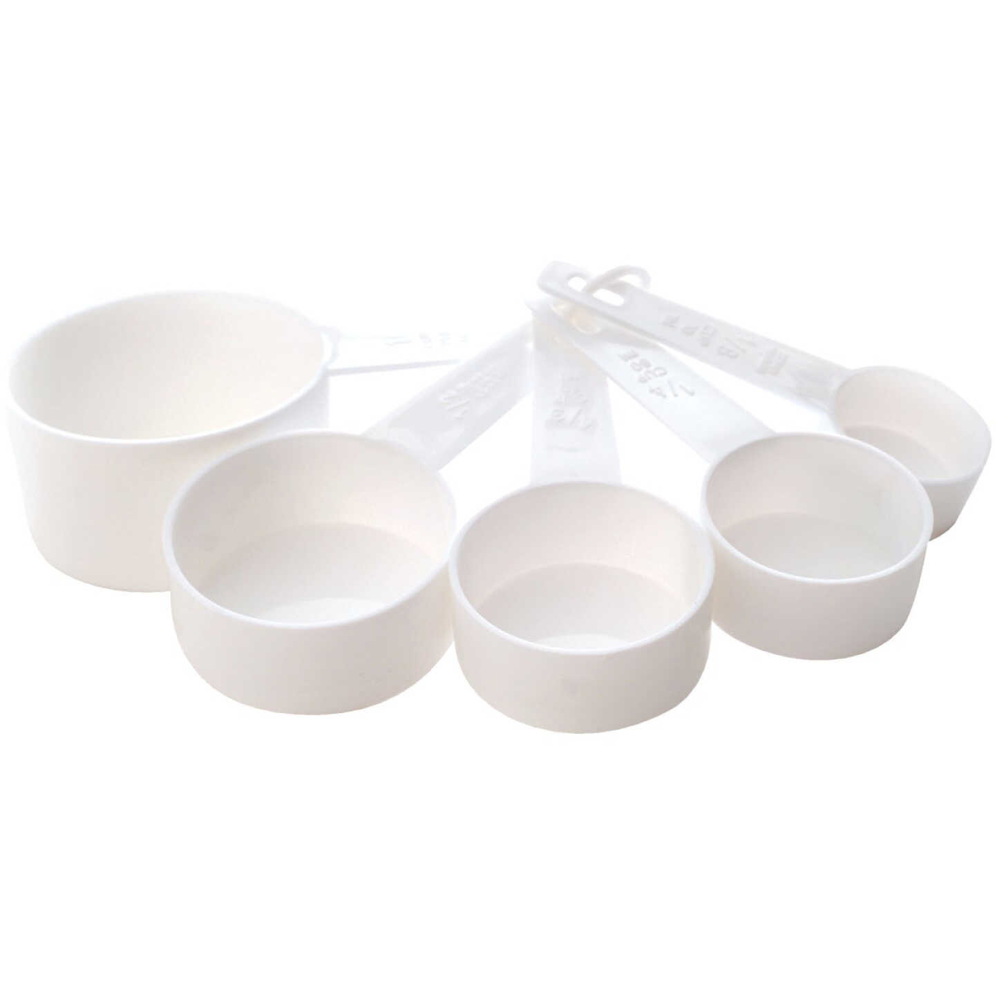 Norpro White Plastic Measuring Cup Set (5-Piece) Image 1