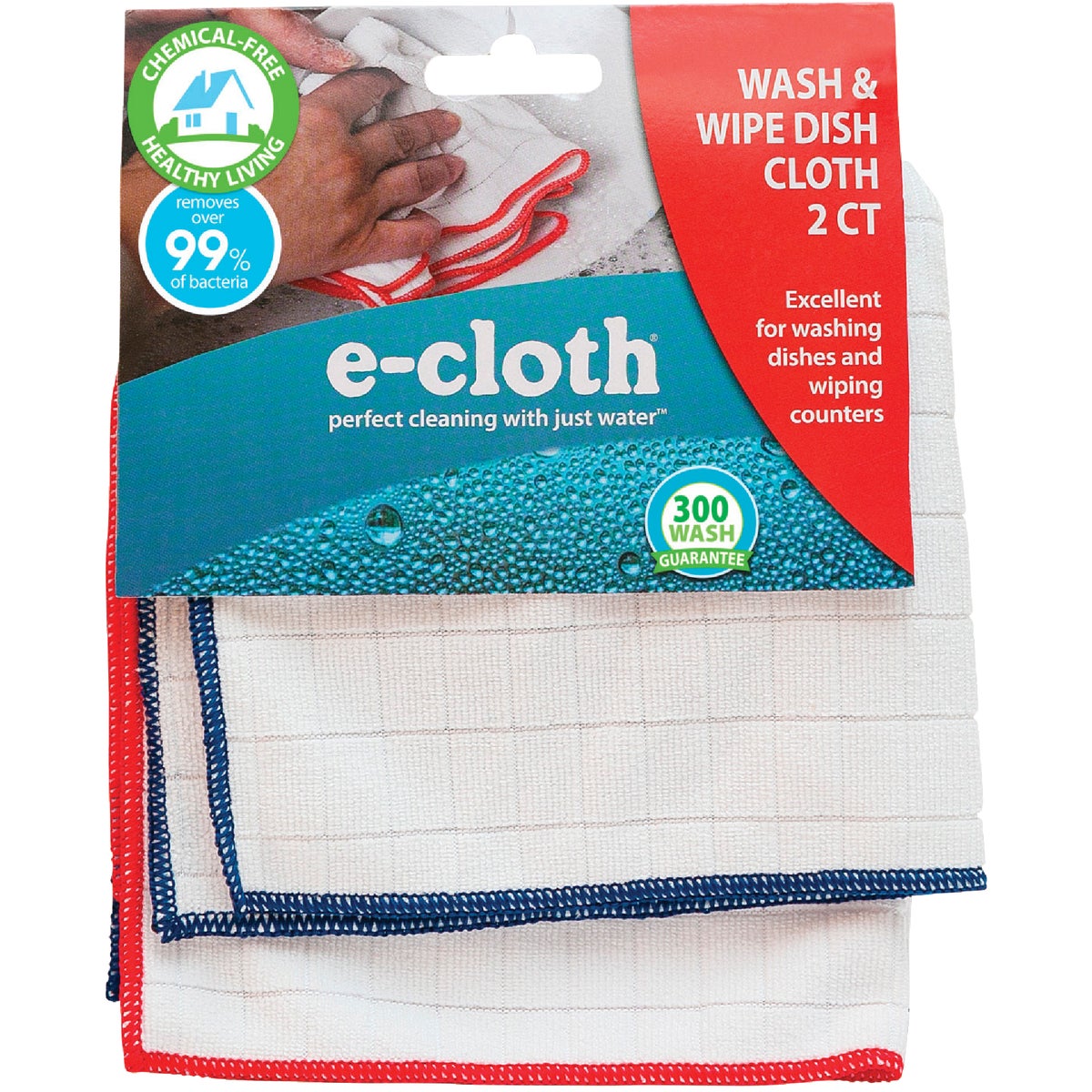 E-Cloth Wash & Wipe Dish Cloths (2 Count) Image 2