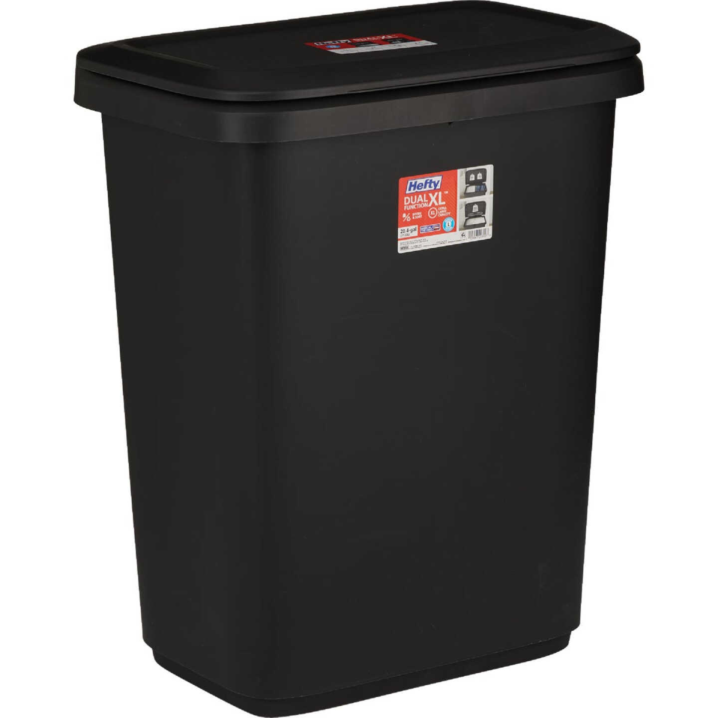 Hefty 20.4 Gal. Dual Function Trash Can Image 1