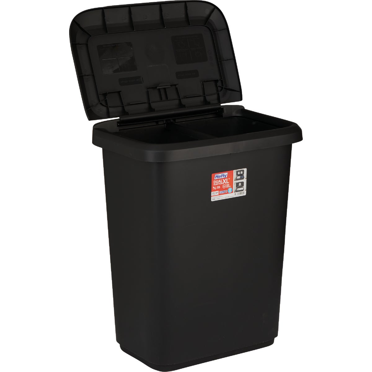 Hefty 20.4 Gal. Dual Function Trash Can Image 7