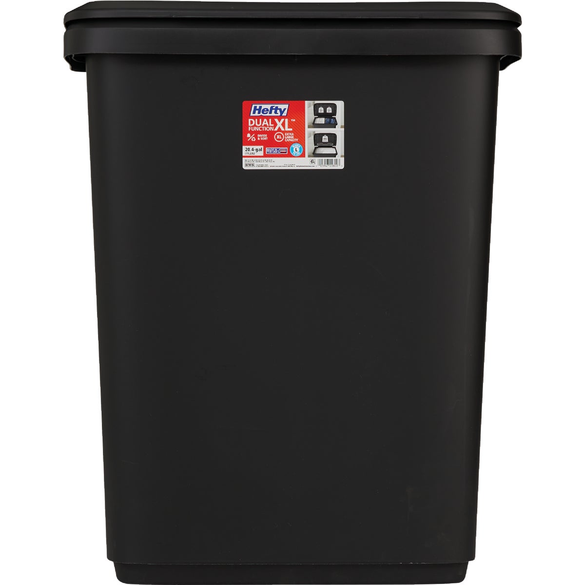 Hefty 20.4 Gal. Dual Function Trash Can Image 6