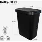 Hefty 20.4 Gal. Dual Function Trash Can Image 5