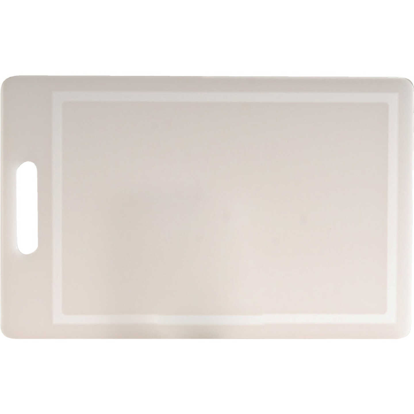 Norpro 10 In. x 16 In. White Polyethylene Professional Cutting Board Image 1
