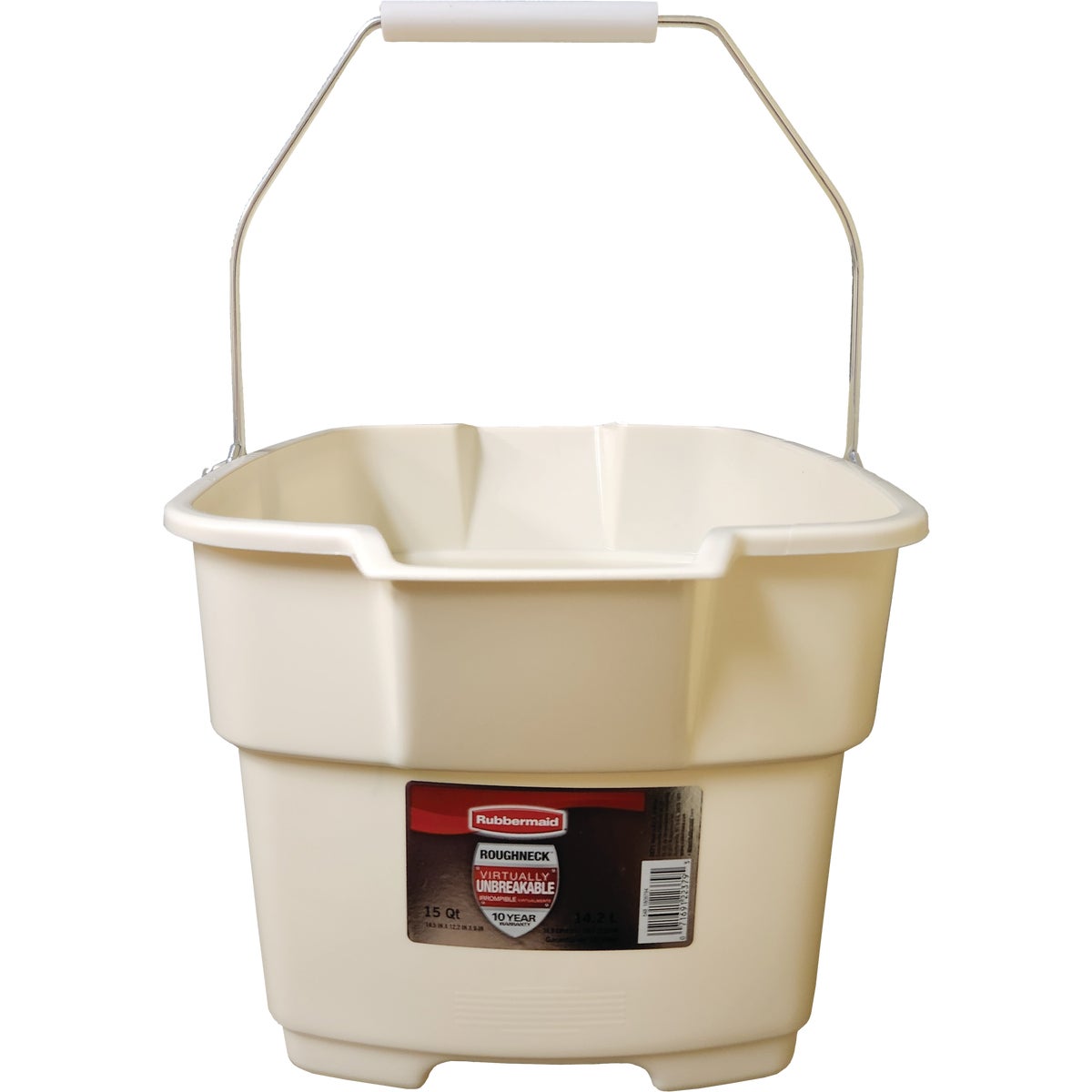Rubbermaid Roughneck 15 Qt. Bisque Bucket Image 2