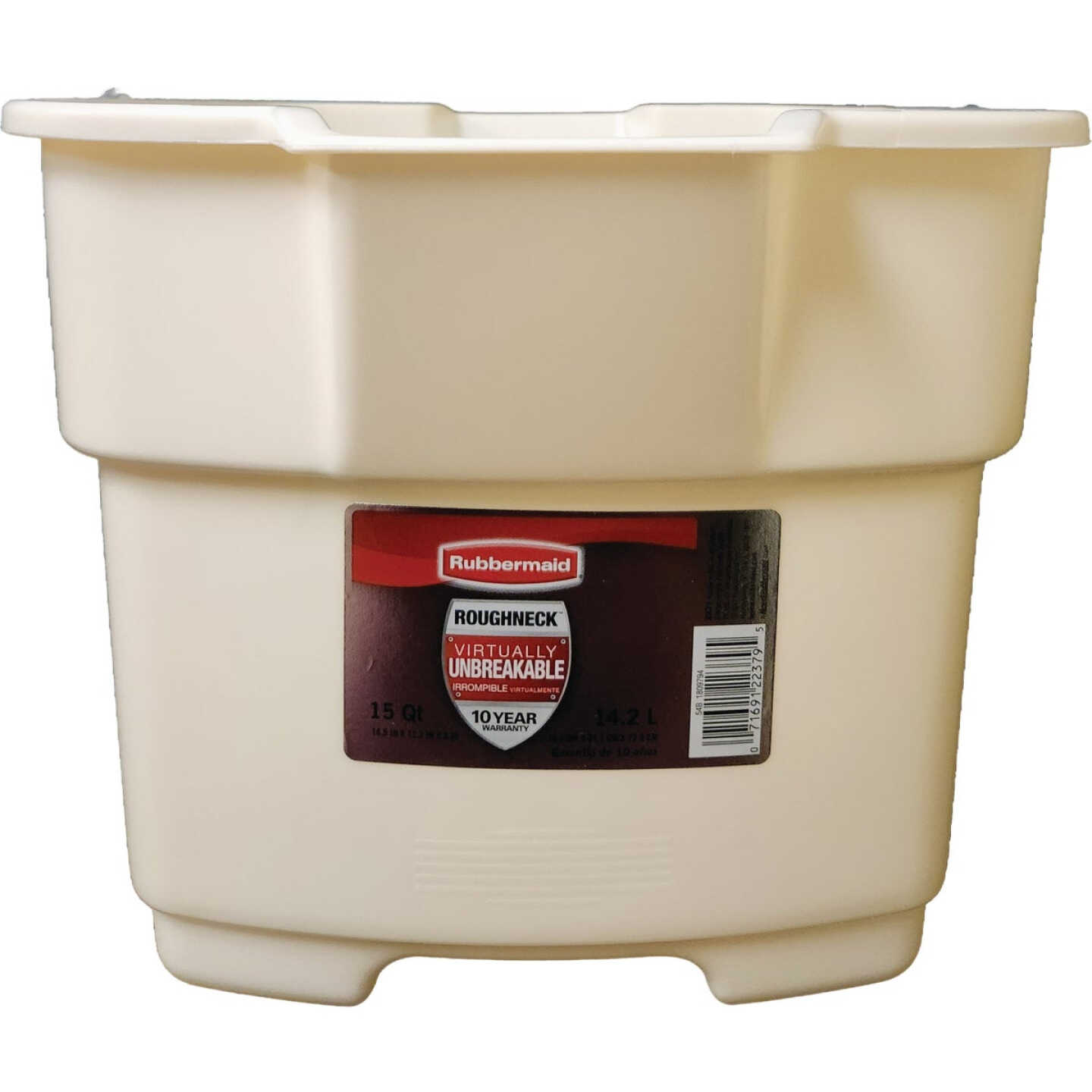 Rubbermaid Roughneck 15 Qt. Bisque Bucket Image 3